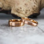 Rose Gold Wedding Bands, Matching Couple Rings, Rose Gold Wedding Rings, Rose Gold Tungsten Rings, Rose Gold Rings - Image 4