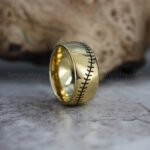 Baseball Ring, Baseball Jewelry, Baseball Stitch Wedding Band