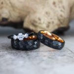 Hammered Rings, Black Wedding Bands, Hammered Wedding Bands, Black Wedding Rings