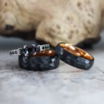 Hammered Rings, Black Wedding Bands, Hammered Wedding Bands, Black Wedding Rings