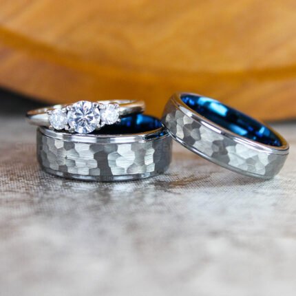 Hammered Rings, Silver Wedding Bands, Hammered Wedding Bands, Silver Wedding Rings
