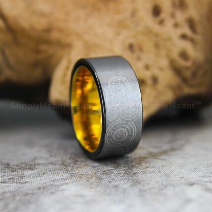 Dr Who Wedding Ring, Gallifreyan Wedding Ring, Doctor Who Jewelry, Doctor Who Ring