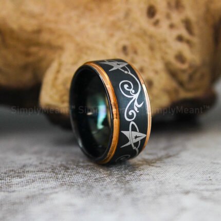 Star Trek Wedding Ring, Starfleet  Wedding Ring, Starfleet Jewelry, Star Trek Ring