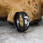 Catfish Ring, Fishing Ring, Catfish Fishing Ring, Fishing Wedding Band, Fishing Jewelry
