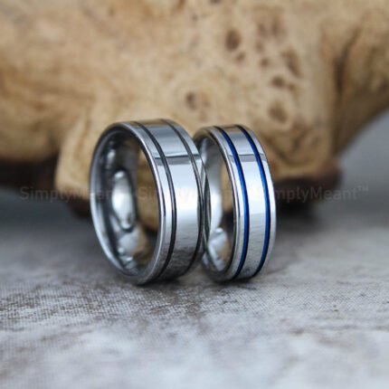 Silver Wedding Bands, Silver Wedding Rings, Silver Tungsten Rings, Silver Rings