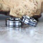 Silver Wedding Bands, Silver Wedding Rings, Silver Tungsten Rings, Silver Rings - Image 5